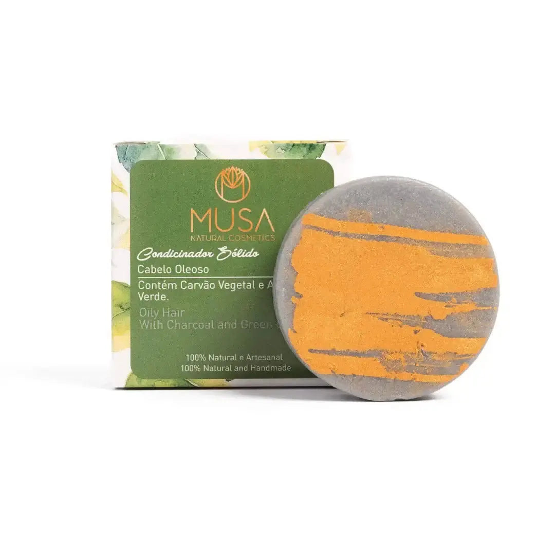 Après-shampoing solide pour cheveux gras MUSA NATURAL COSMETICS volumely